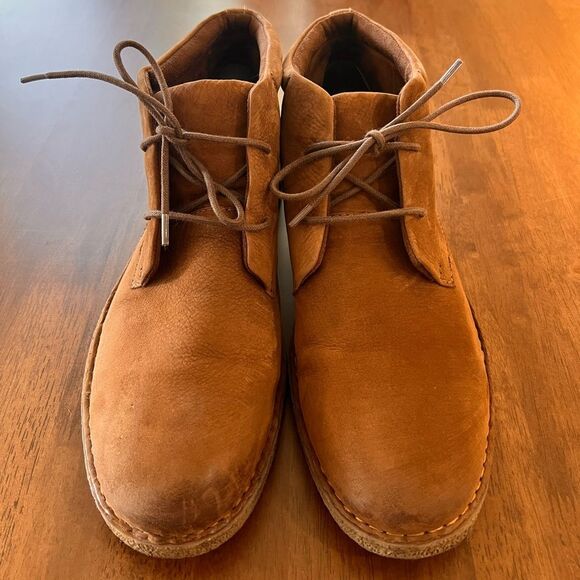 Born Sampson Men Brown Suede Leather Chukka Ankle Boots Sz 13M Lace-Up Comfort - Picture 3 of 10